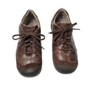 Keen Brown Leather & Suede Casual Shoes Size 8